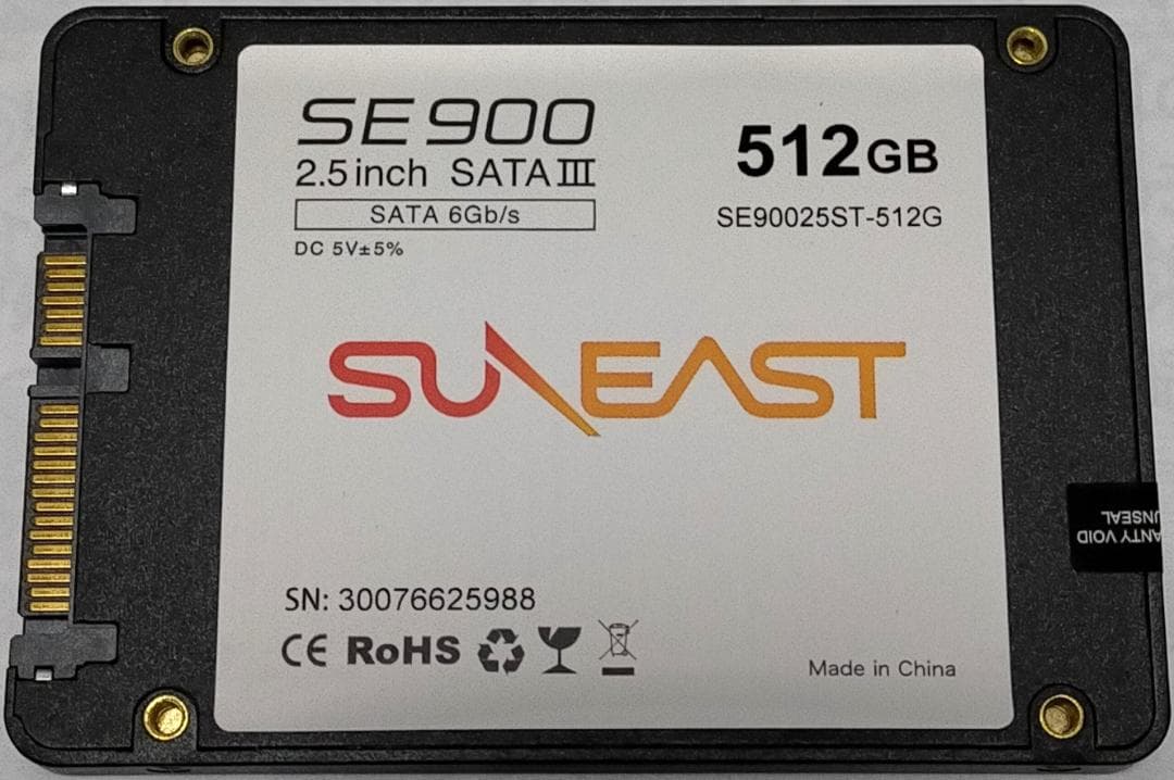 M*a様 未使用 保証付き【正常】SSD512GB No.6a15