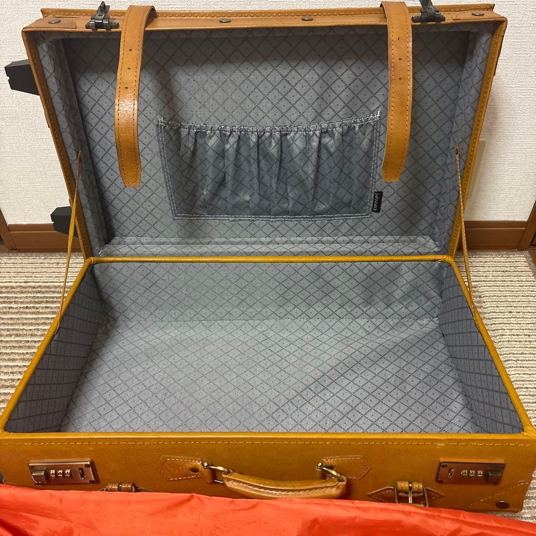 【良品】 ユーラシアトランク シフレ キャリーバッグ トランク キャメル　袋付き