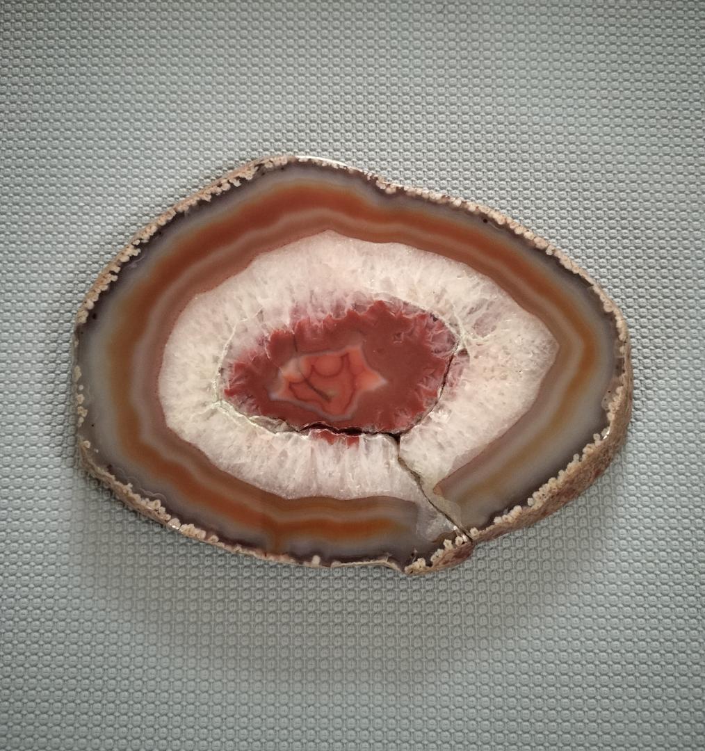 赤 瑪瑙 めのう プレート 置き物