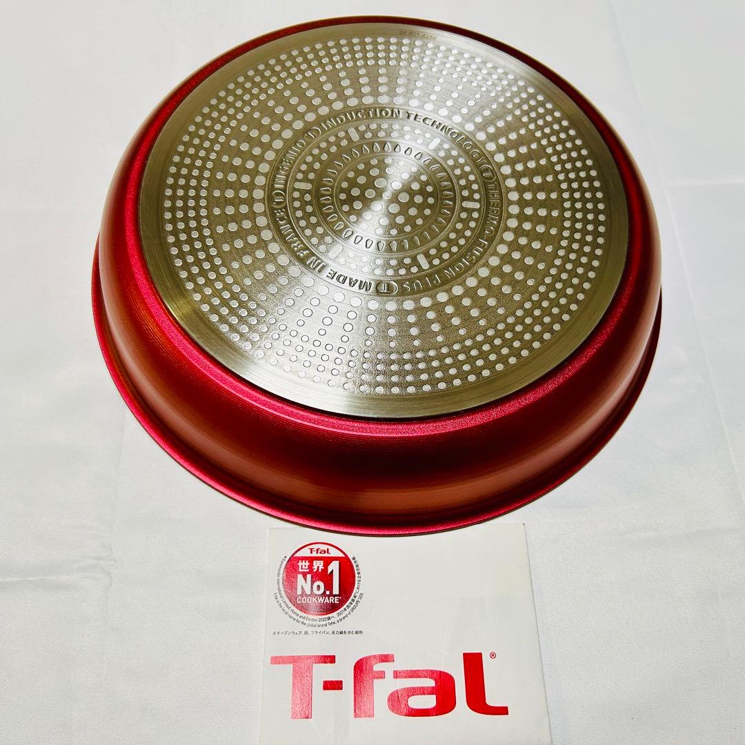 【さすがティファール】新品　インジニオネオ　ガーネット　フライパン　取っ手付き