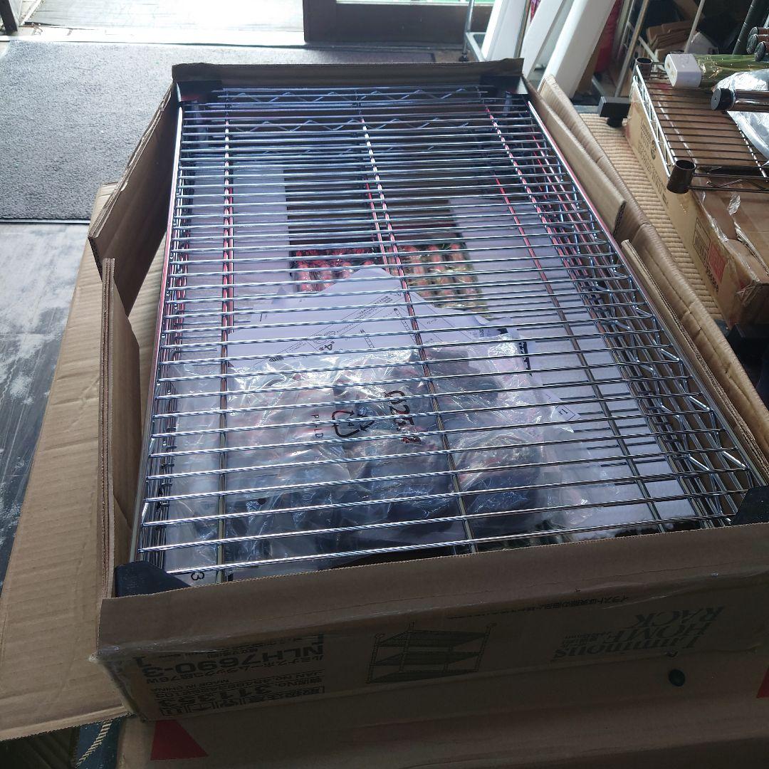 耐荷重１枚あたり250kg ３段76Wメタルラック　スチールラック