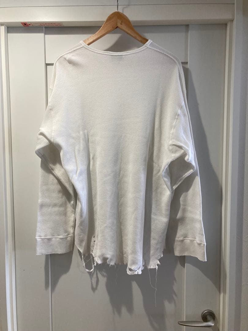 ANCELLM ダメージワッフル　25aw アンセルム 白 １