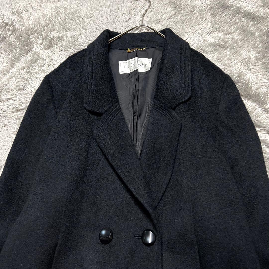 レディース　カシミヤ 100% チェスターコート XXXL相当 美品