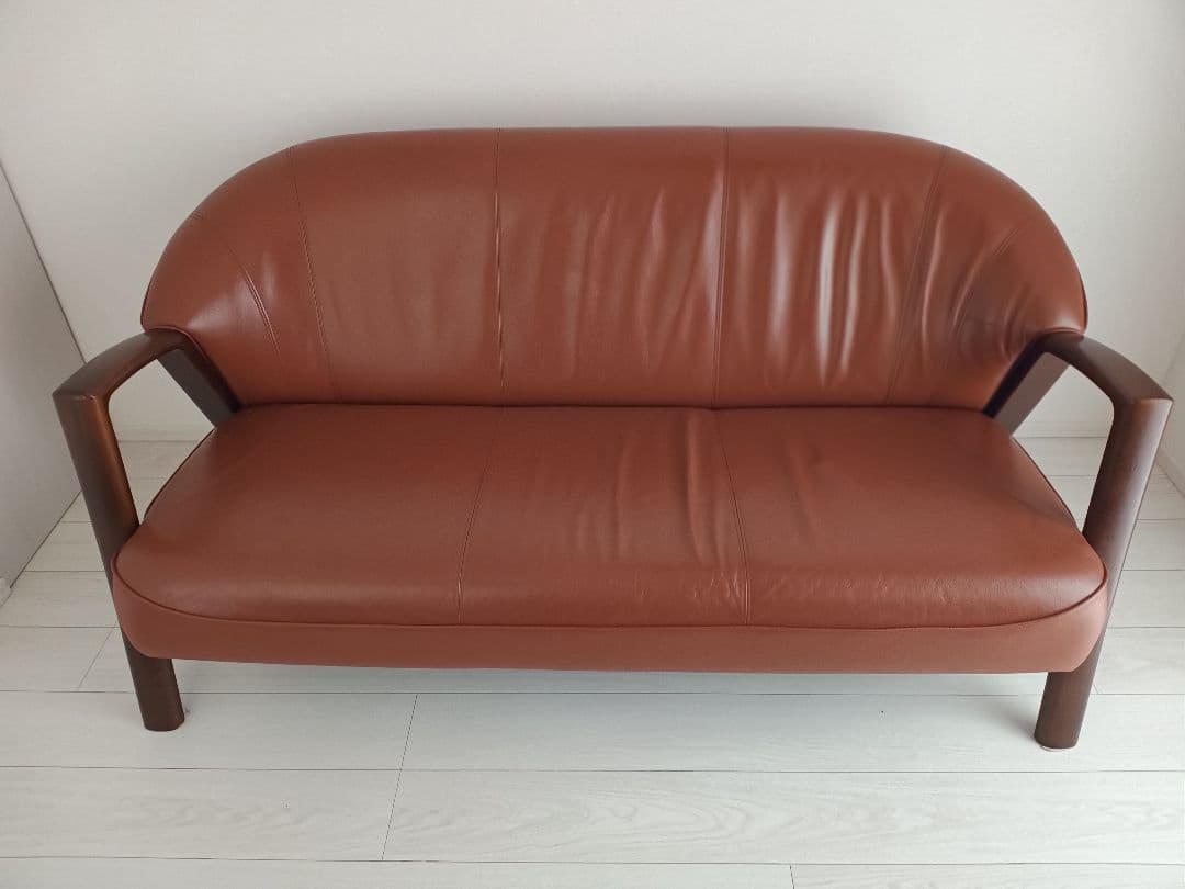 アサヒ家具　Vigor 3P 本皮ソファー