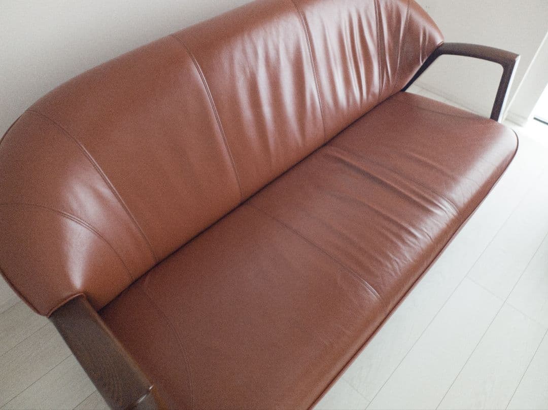 アサヒ家具　Vigor 3P 本皮ソファー