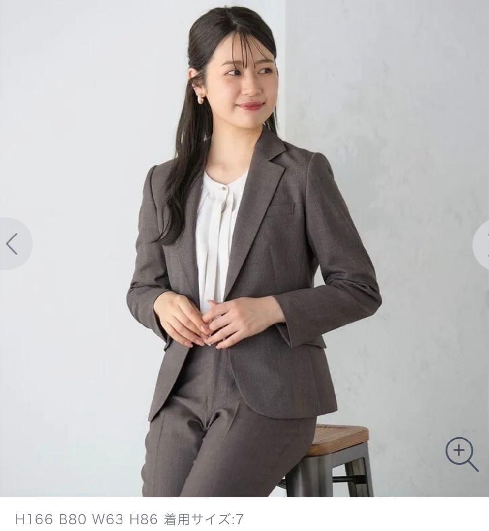 極美品　洗えるキレイスーツ 360°キレイ パンツ　セットアップ 茶