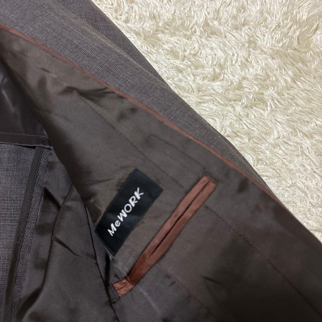 極美品　洗えるキレイスーツ 360°キレイ パンツ　セットアップ 茶