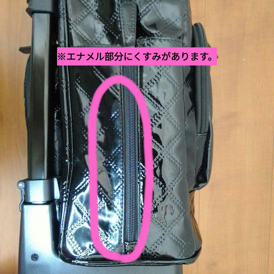 SWANY スワニー キャリーバッグ 機内持ち込み可能 エナメル ブラック