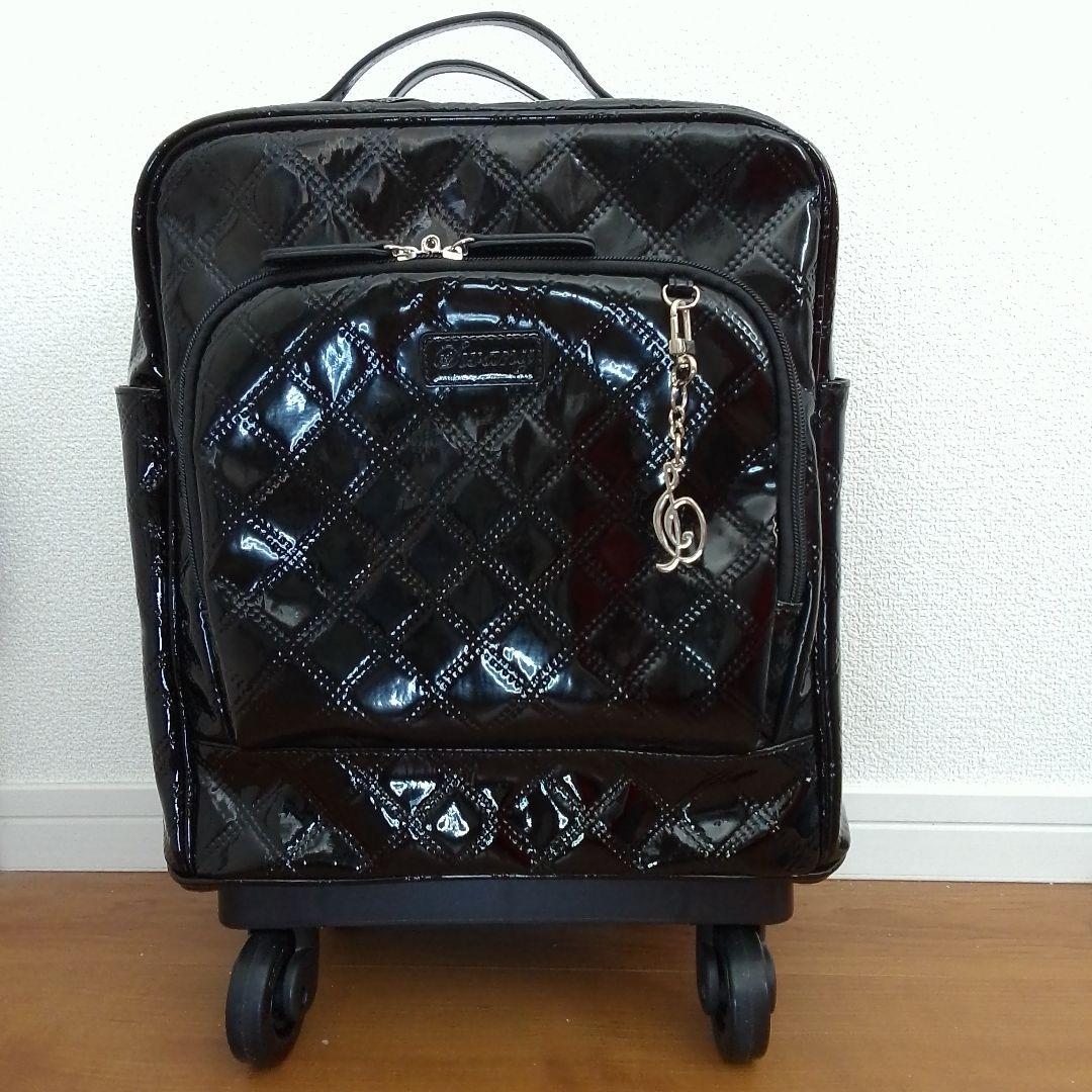 SWANY スワニー キャリーバッグ 機内持ち込み可能 エナメル ブラック