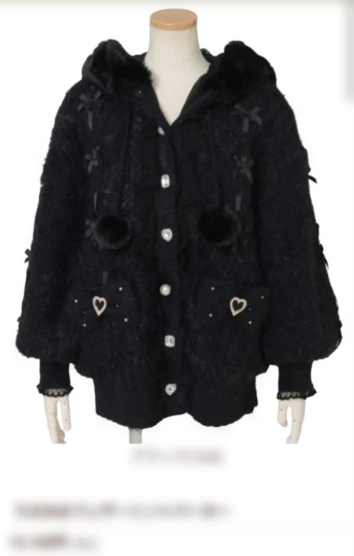 LIZLISA うさみみフェザーニットパーカー