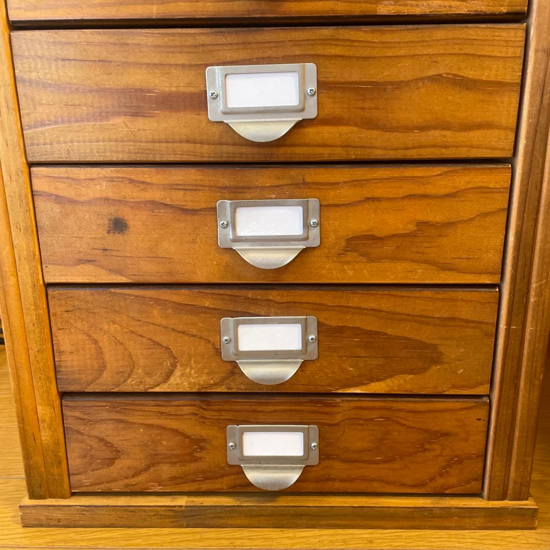 木製 12段チェスト ライトブラウン