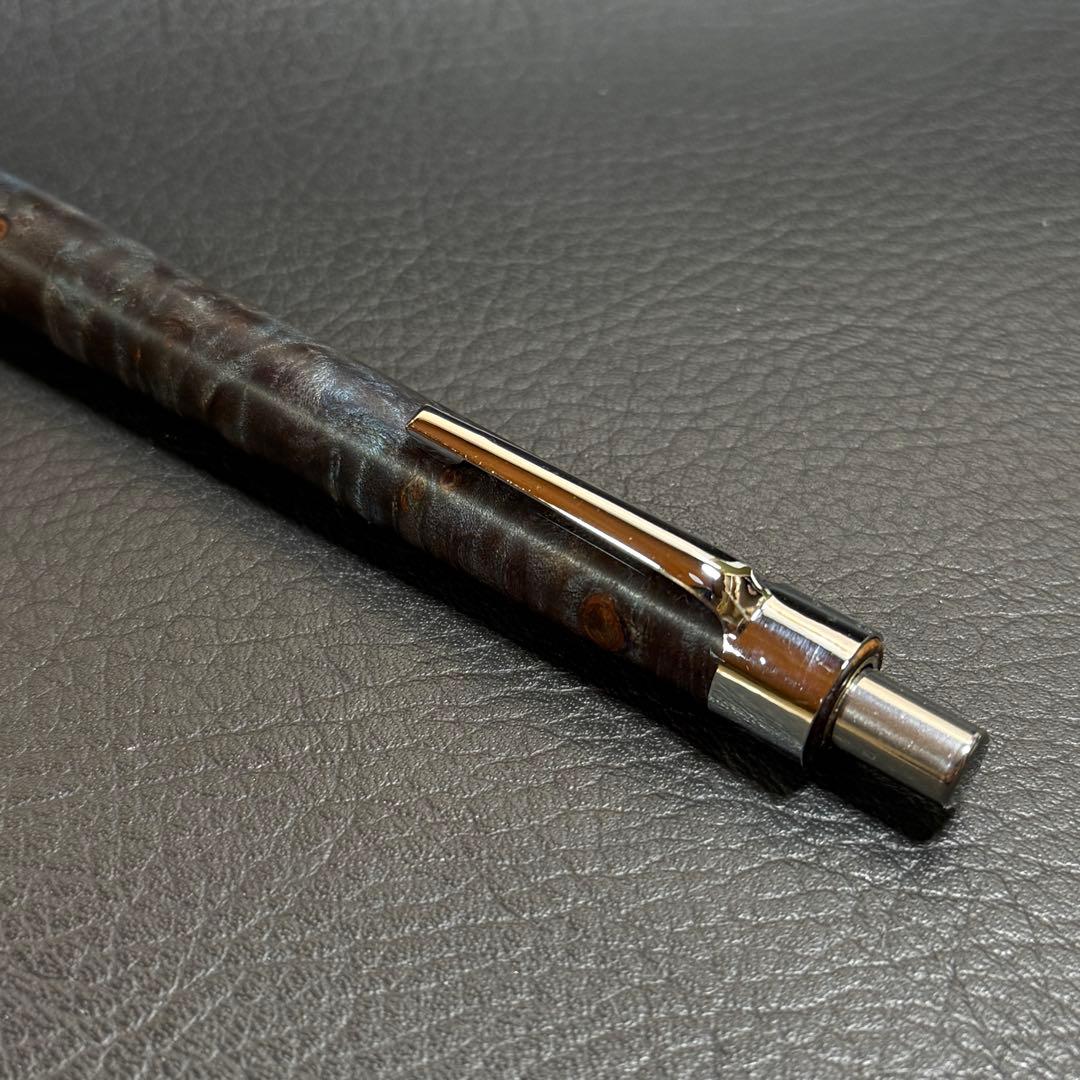 227楓瘤スタビ　木製シャーペン　強低重心ダブルR ステンレス