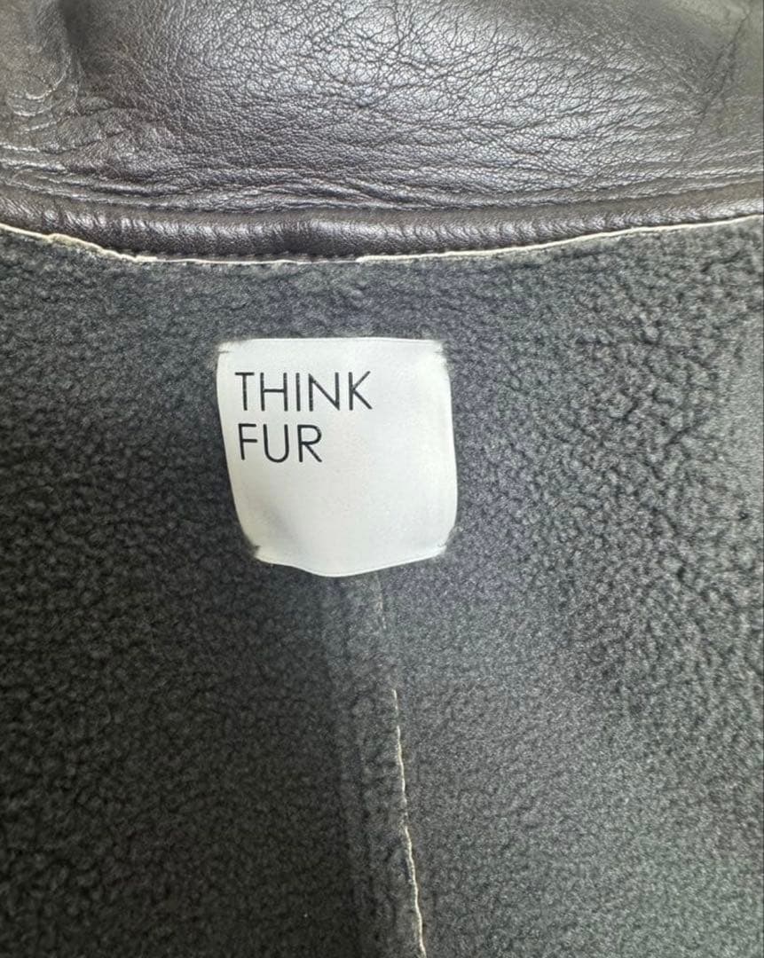 THINKFUR Bonding Flight Jacket ダークブラウン