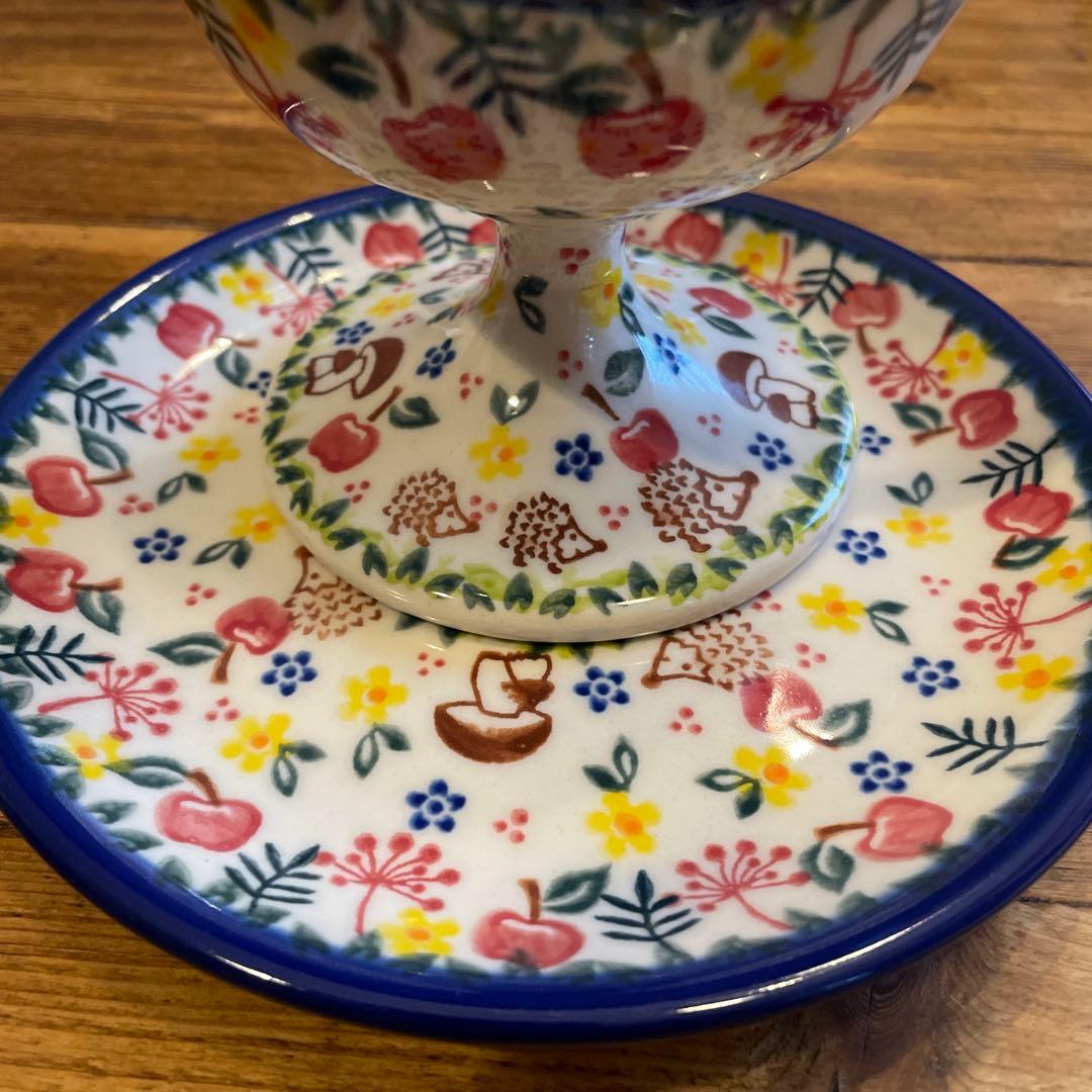 新品VENAポーランドポタリー可愛い大渋滞！ハリネズミの親子はりねずみ3点セット