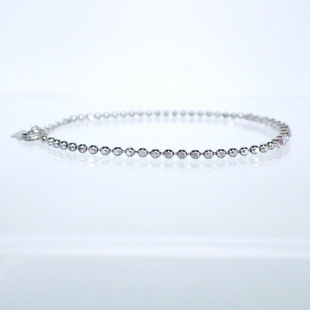 ピンクサファイア×ダイヤモンド　計1.05ct プラチナ　ブレスレット