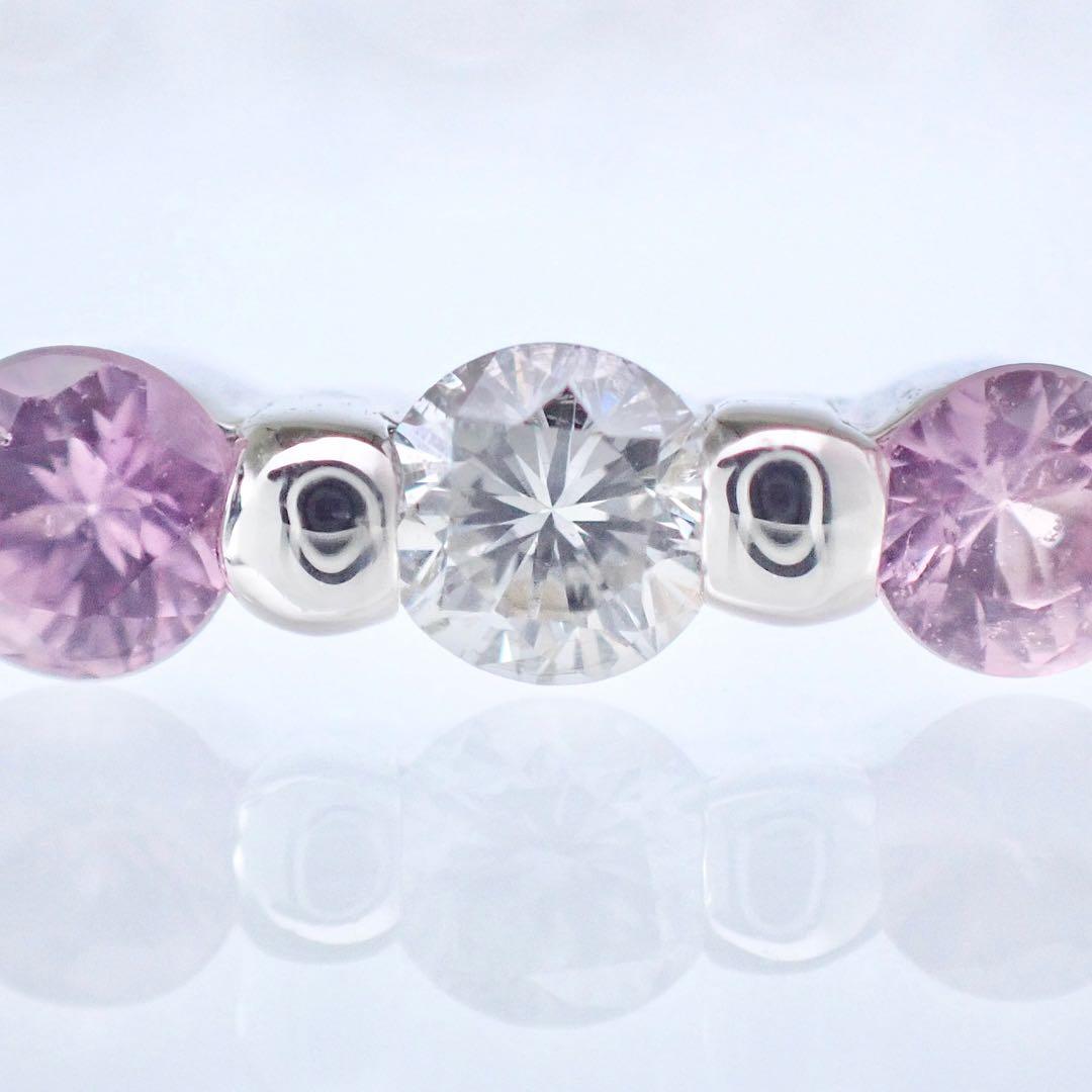 ピンクサファイア×ダイヤモンド　計1.05ct プラチナ　ブレスレット