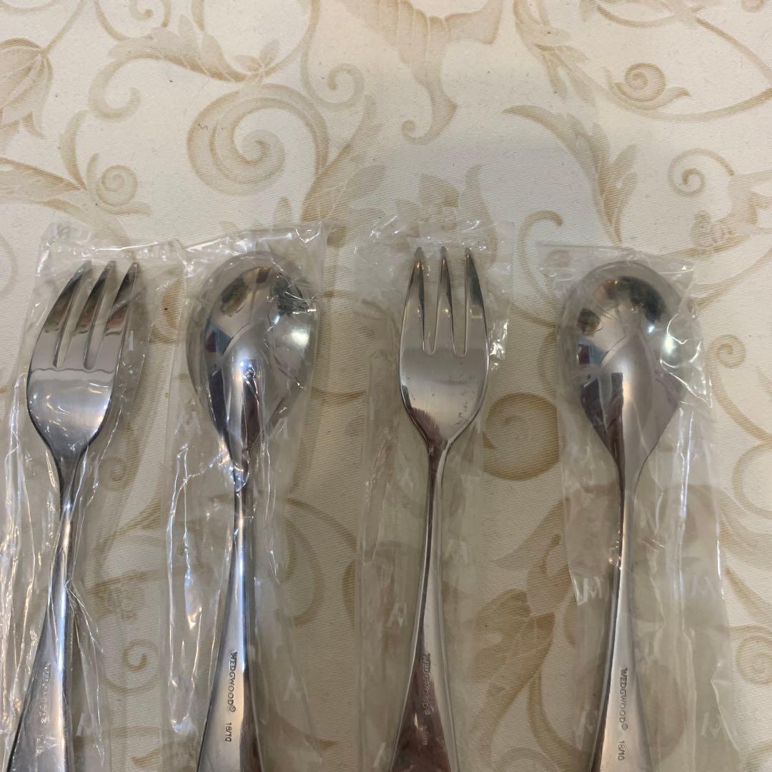 希少　ウェッジウッド スワル　カトラリー　デザートスプーン　デザートフォーク