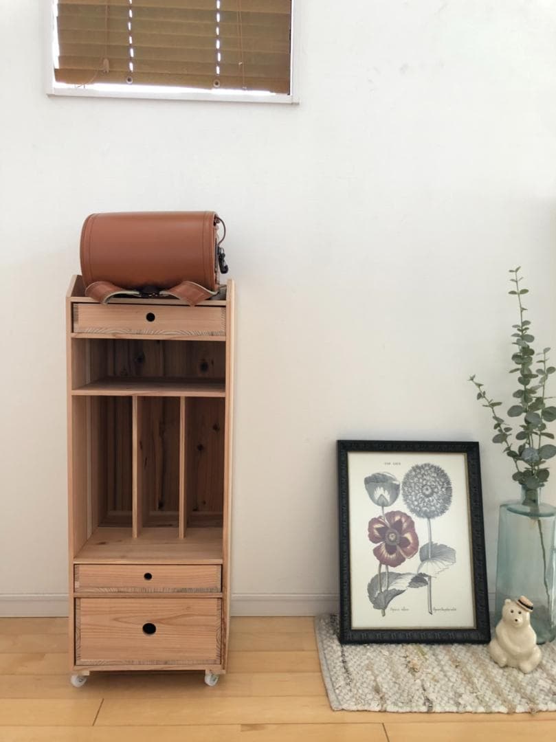 しましま★木製ランドセル収納ラック③