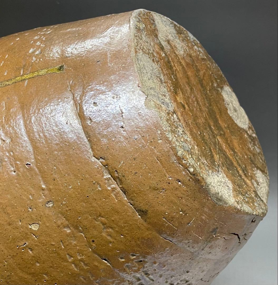 古丹波　三耳壺　大壺　35cm p5633