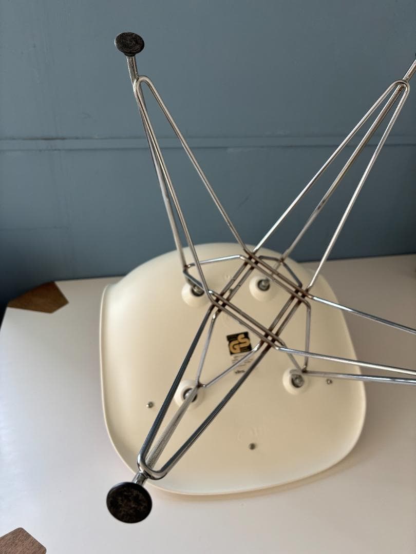 イームズ/Eamesシェルチェア ホワイト×オレンジ C