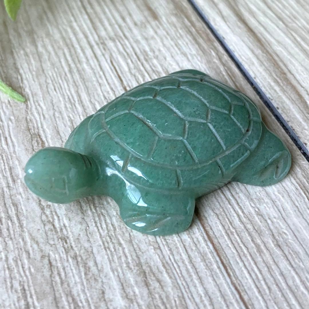 癒しの石で健康促進・亀/アベンチュリン/パワーストーン/天然石