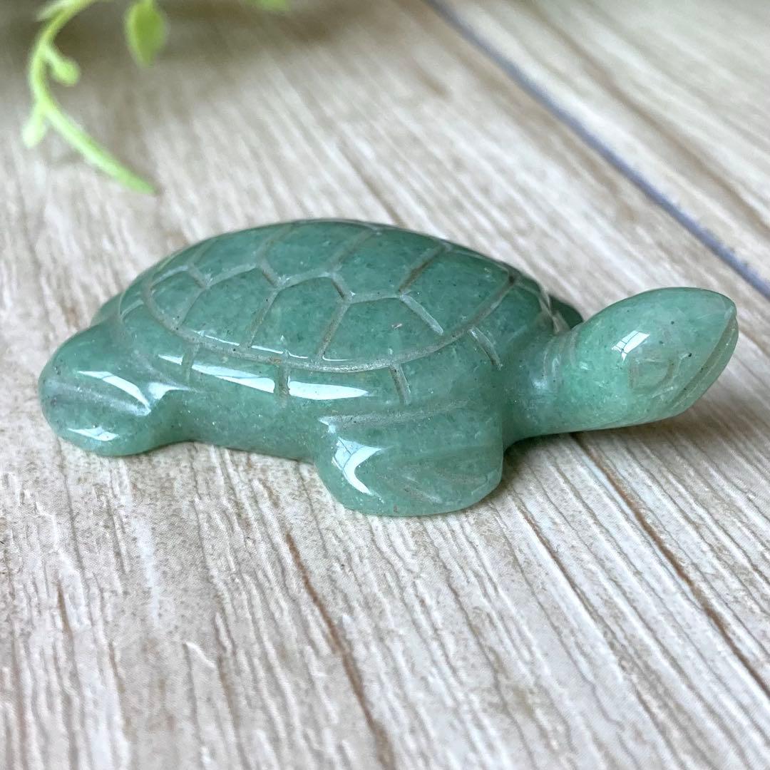 癒しの石で健康促進・亀/アベンチュリン/パワーストーン/天然石