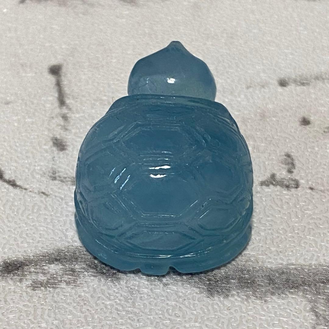 あ〜きゃん 【高品質 アクアマリン】 彫物 カービング