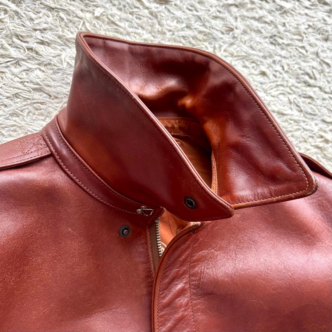 旧リアルマッコイズ A-2 フライトジャケット 実名復刻 ラセットブラウン 36