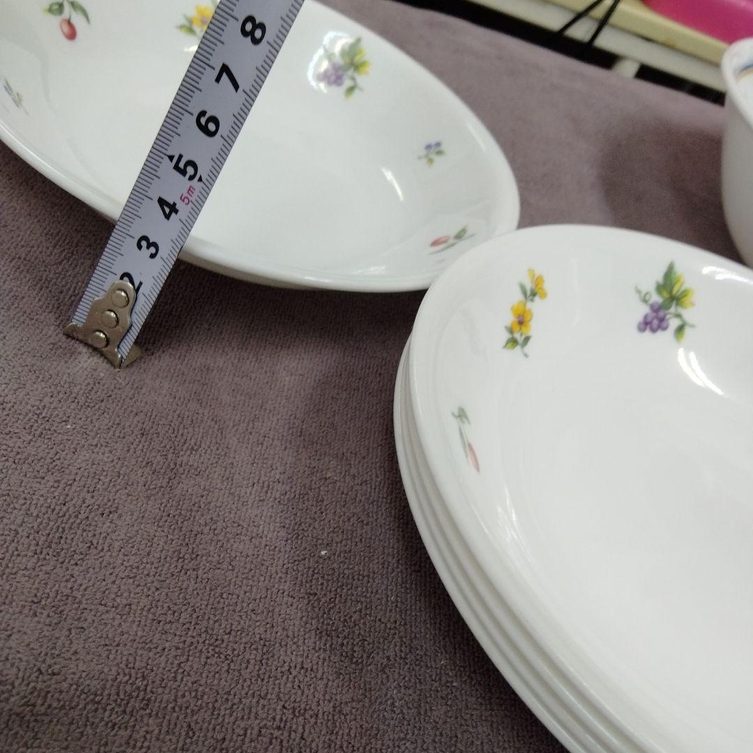 コレール 花柄食器セット 中皿 大皿 サラダボール 平皿20点