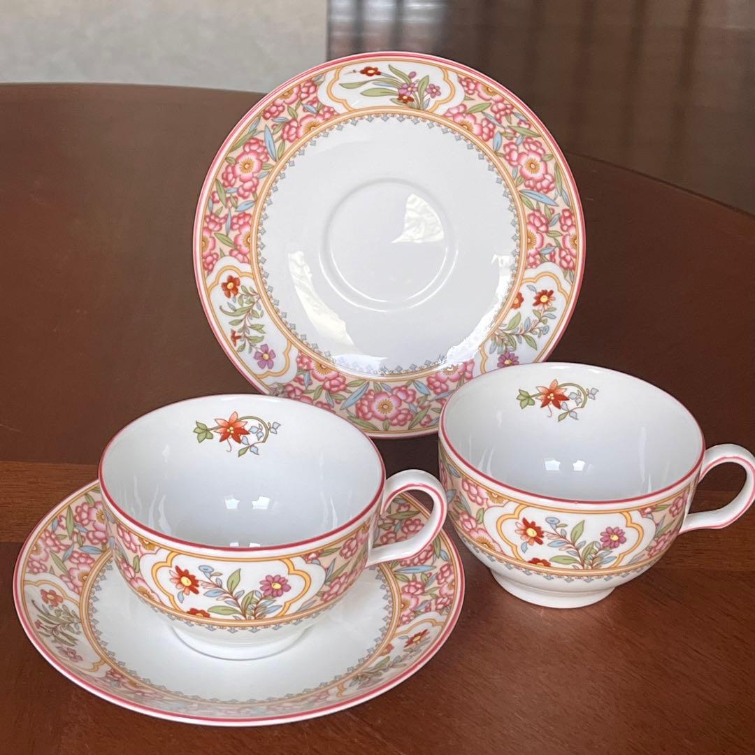 【未使用美品】ミントン★アジアンフラワー★C/S ペア（お箱無し）