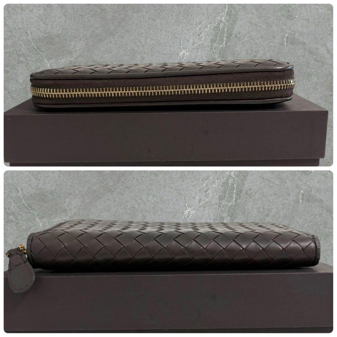 極美品✨ ボッテガヴェネタ イントレチャート　長財布 ラウンドファスナー