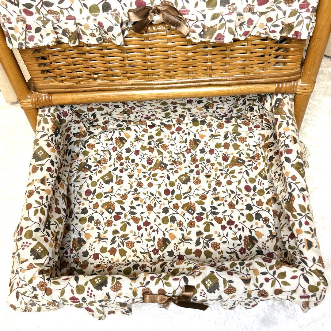 レトロ✨KOIZUMI ラタン チェスト 4段 キャスター 昭和 カントリー