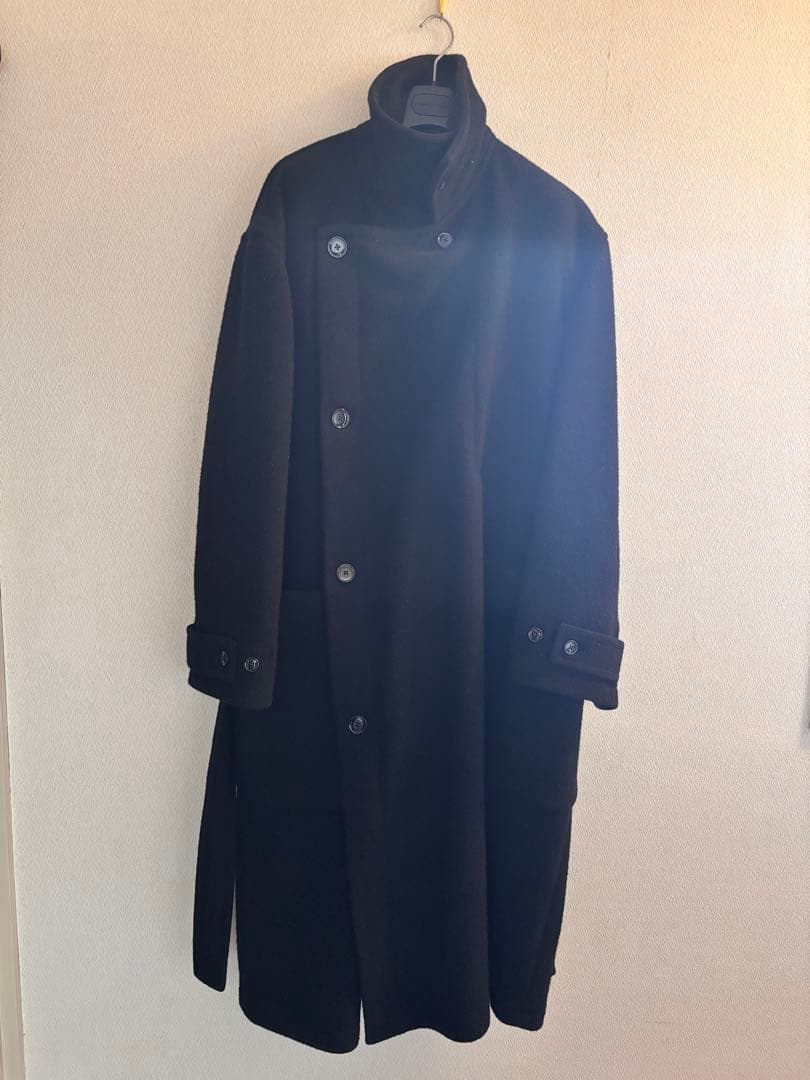 LEMAIRE ブラック ラップコート