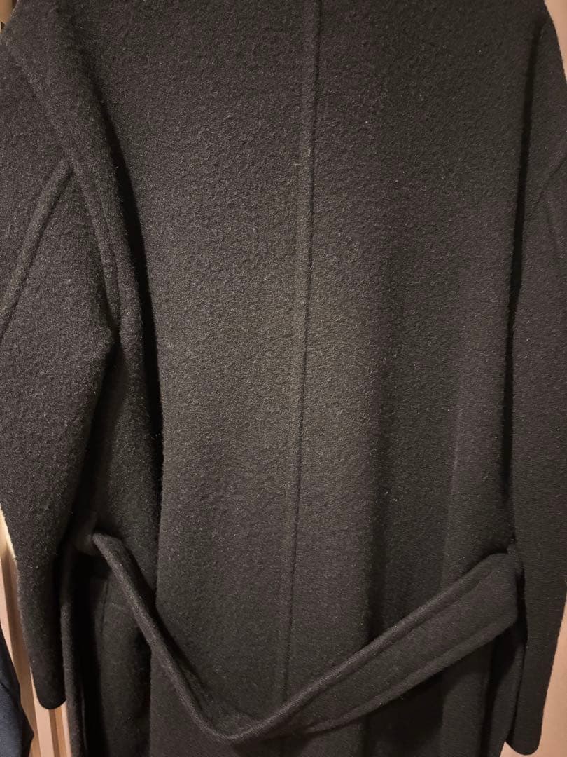 LEMAIRE ブラック ラップコート