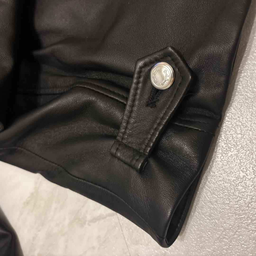美品 PaulSmith ポールスミス レザー ライダースジャケット 羊革
