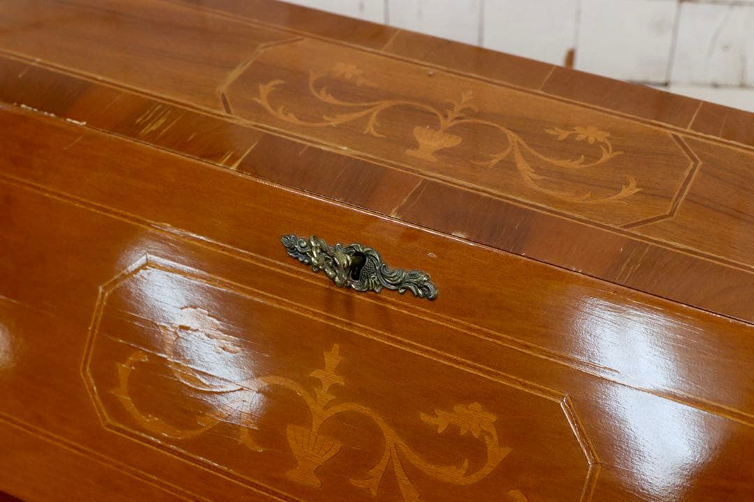 GMIK508○イタリア製 ライティングビューロー デスク クラシック 象嵌