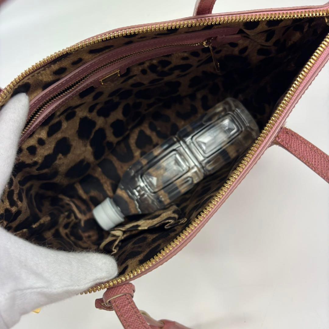 現行モデル　ドルチェアンドガッバーナ　トートバッグ　ピンク　サフィアーノレザー