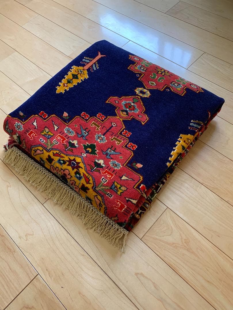 ペルシャ絨毯 シルクとウール 手織り高級 ペルシャ