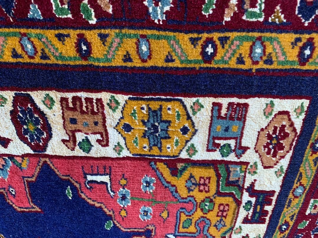 ペルシャ絨毯 シルクとウール 手織り高級 ペルシャ