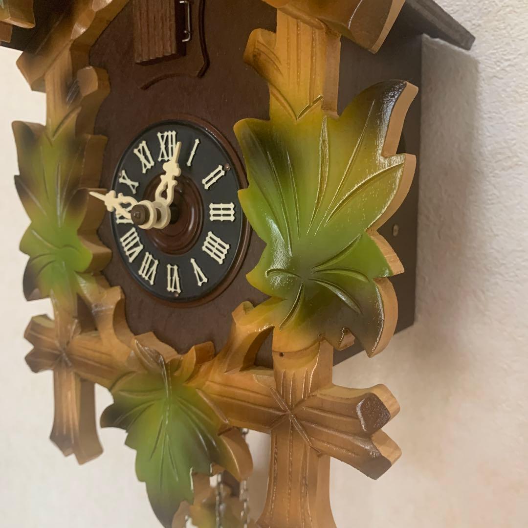 鳩時計　カッコウ時計　振り子付き掛け時計　おもり式　ドイツ　シュナイダー