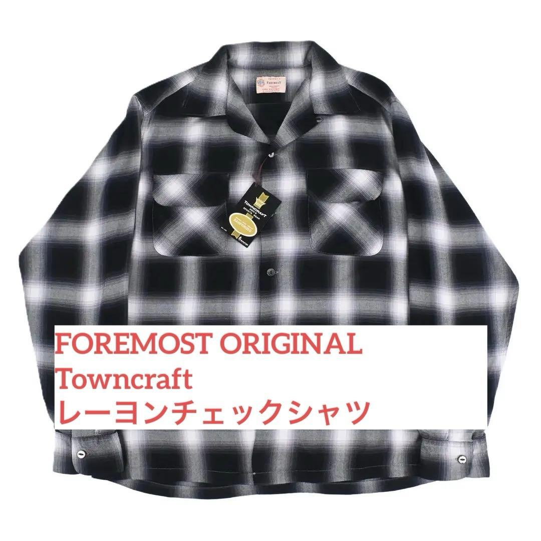 トップス FOREMOST ORIGINAL SHADOW PLAID RAYON SH