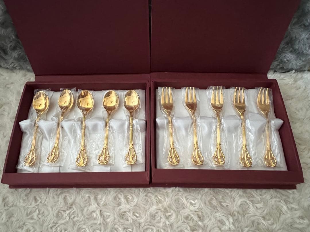 ノリタケ　カトラリーセット　スプーン＆フォークセット〈10本セット〉※外箱なし