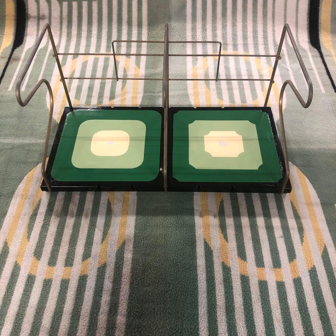 本棚　書類　オフィス　事務　レトロ　緑　モダン　オレペン　ブックスタンド　昭和