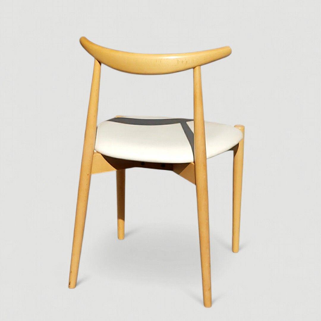 秋田木工 曲木 ダイニングチェア No.0808 IDC大塚家具 ホワイト ①