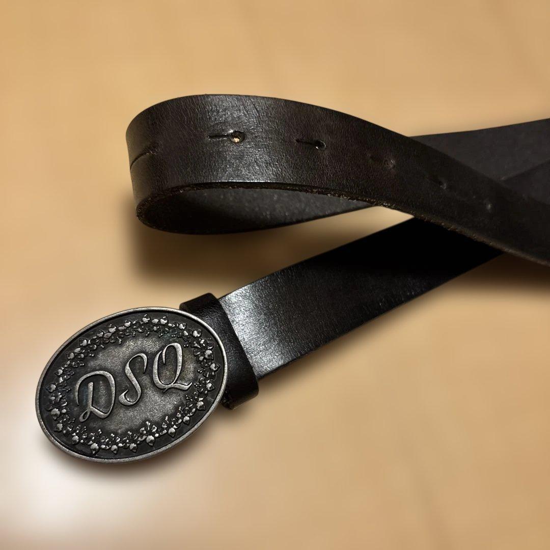 DSQUARED2 ヴィンテージ加工ベルト 長さ110cm