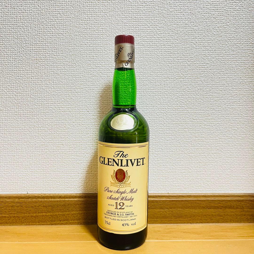 【古酒】ザ・グレンリベット ピュアシングルモルト 12年　750ml ①