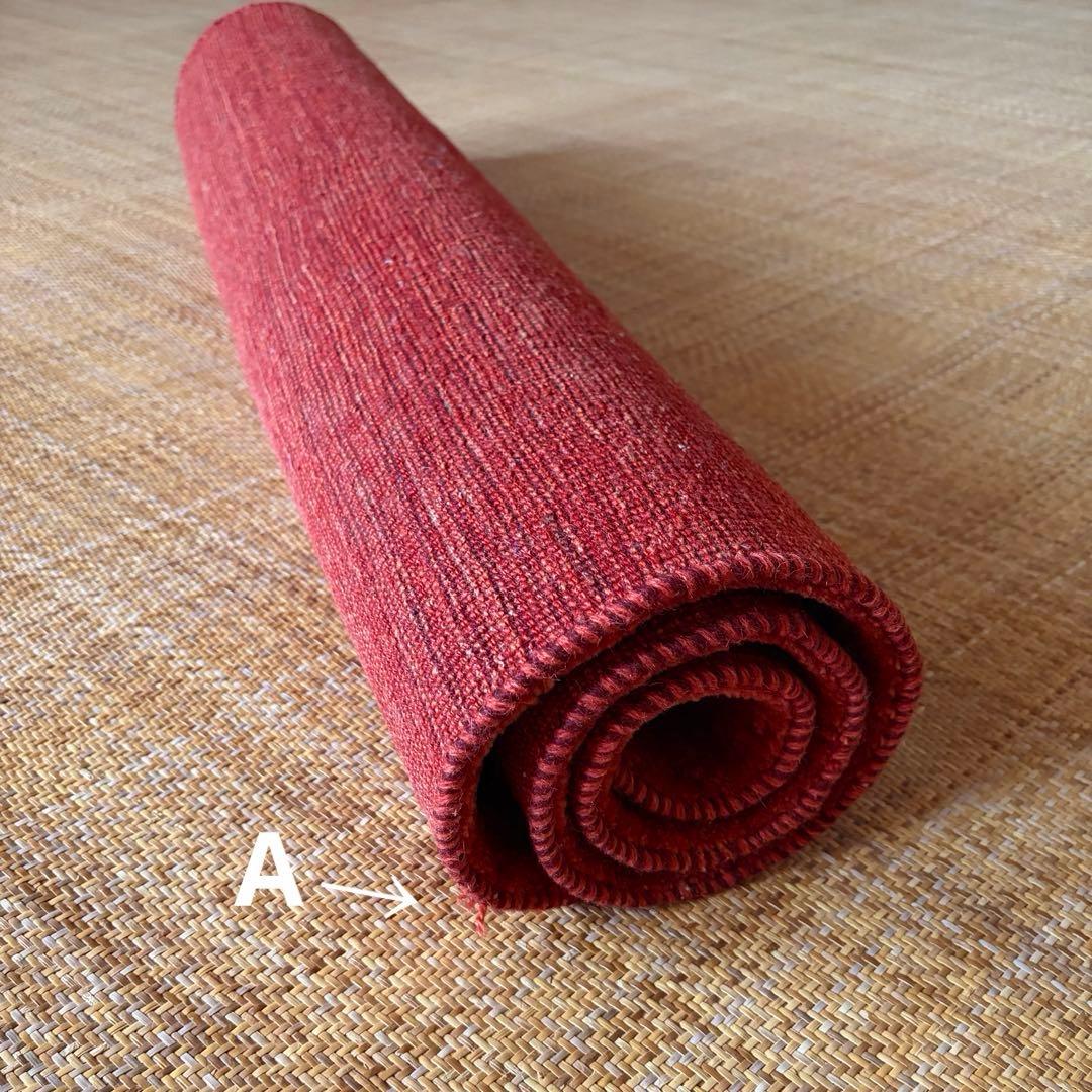 ギャッベ　ゾランヴァリ　茜色