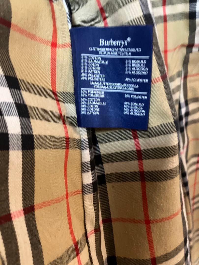 【Burberrys】英国製トレンチコート　ベージュ　バーバリー