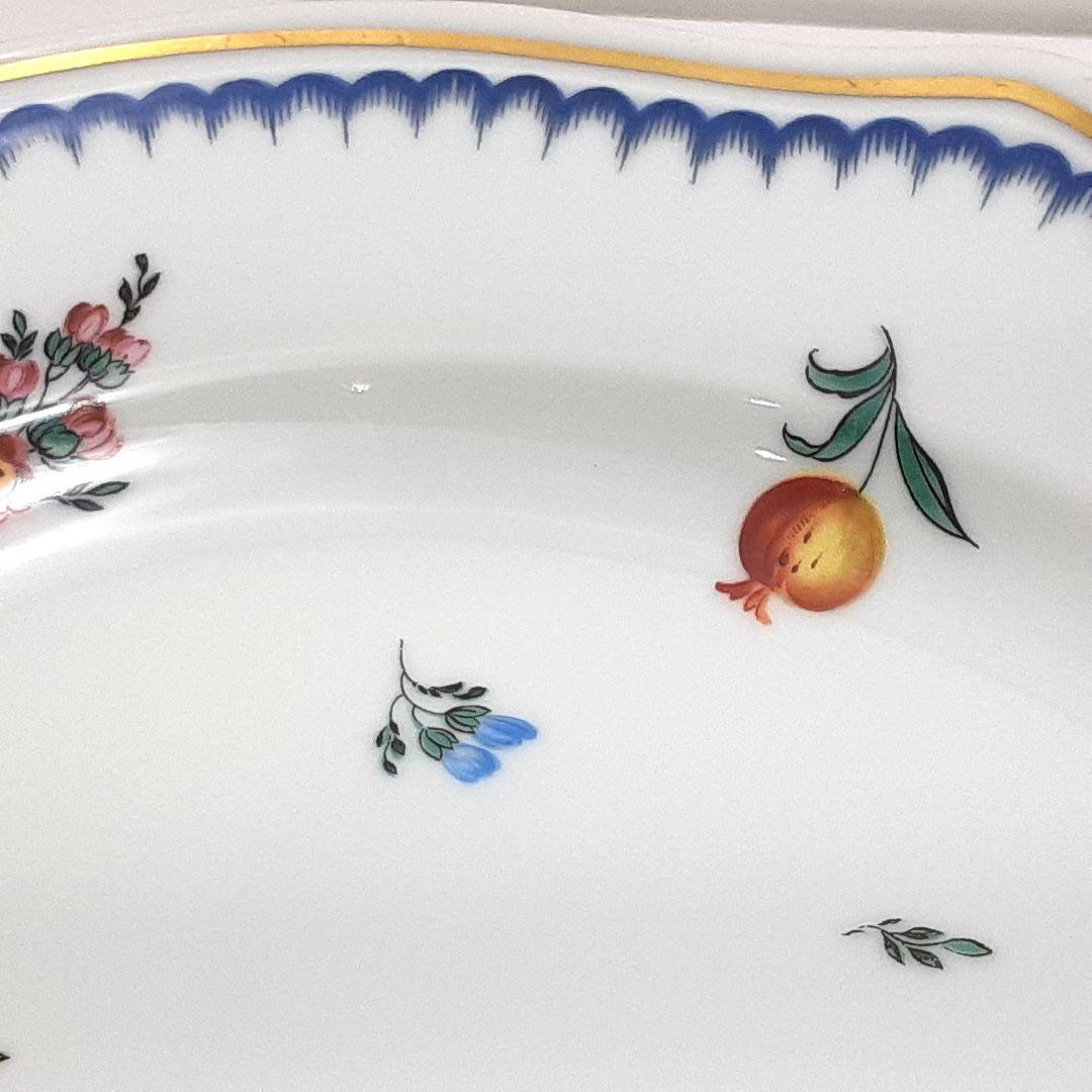 X249-1 リチャードジノリ イタリアンフルーツ オーバルプレート 34㎝　ね