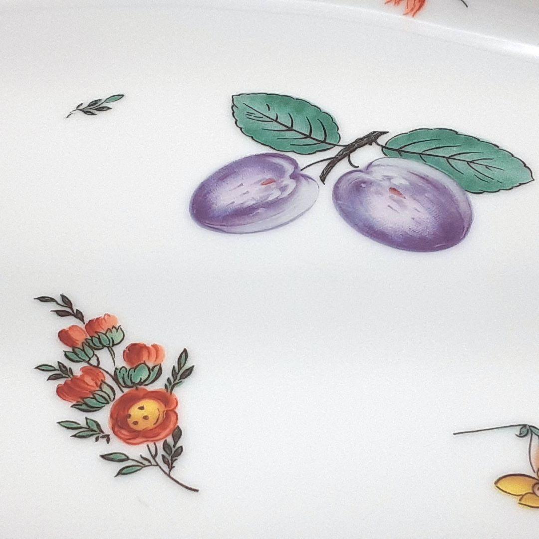 X249-1 リチャードジノリ イタリアンフルーツ オーバルプレート 34㎝　ね